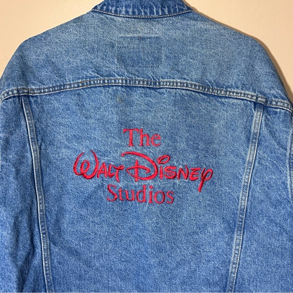 90s Vintage Walt Disney Studios Promotional Jean Jacket 101 Dalmatians Size XL - Picture 9 of 16